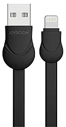 Кабель USB Joyroom S-L121 Waves Series Flat Cable Lightning 1M Black