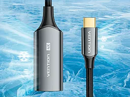 Видео переходник (адаптер) Vention USB Type-C - HDMI v2.0 4k 60hz 0.25m grey (CREBC) - миниатюра 7