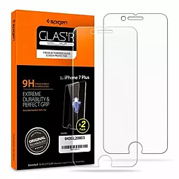 Защитное стекло Spigen 2 pack Apple iPhone 7 Plus Clear (043GL20803)