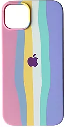 Чехол 1TOUCH Silicone Case Full для Apple iPhone 14 Rainbow 3