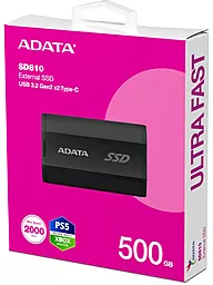 SSD Накопитель ADATA SD810 500GB USB3.2 Gen2x2 Black (SD810-500G-CBK) - миниатюра 6