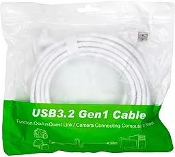 Кабель USB PD PowerPlant for VR Oculus Quest 2 USB3.2 Gen1 18W 3A 5M USB USB Type-C Cable White (CA913244) - миниатюра 3