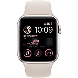 Смарт-часы Apple Watch SE 2022 GPS 40mm Aluminium Case with White Sport Band - Regular Starlight (MNJP3UL/A) - миниатюра 4
