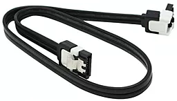 SATA кабель 50см с угловым коннектором чёрный - миниатюра 2