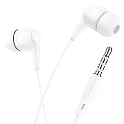 Навушники Hoco M97 Enjoy universal earphones White
