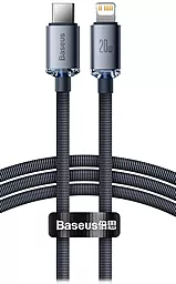 USB PD Кабель Baseus Crystal Shine 20W USB Type-C - Lightning Cable Black (CAJY000201)