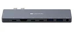 Мультипортовый USB Type-C хаб Canyon 8-in-1 grey (CNS-TDS08DG)