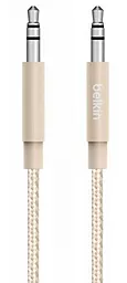 Аудіо кабель Belkin Premium AUX mini Jack 3.5mm M/M Cable 1.2 м gold (AV10164BT04-GLD)