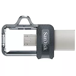 Флешка SanDisk 128GB Ultra Dual Black USB 3.0 OTG (SDDD3-128G-G46) - миниатюра 2