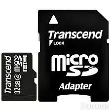 Карта памяти Transcend microSDHC 32GB Class 4 + SD-адаптер (TS32GUSDHC4)