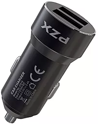 Автомобильное зарядное устройство PZX C915 2.4a 2xUSB-A ports car charger black