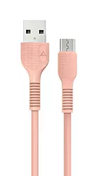USB Кабель ACCLAB AL-CBCOLOR-M1PH micro USB Cable Peach
