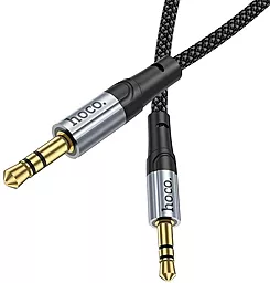 Аудио кабель Hoco UPA26 AUX mini Jack 3.5 мм М/М cable 1 м black - миниатюра 4