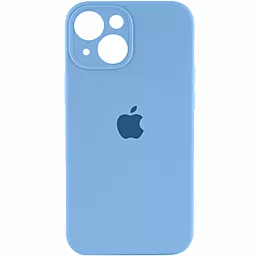 Чехол Silicone Case Full Camera для Apple iPhone 14 Cornflower