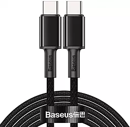 Кабель USB PD Baseus High Density Braided 20V 5A 2M USB Type-C - Type-C Cable Black (CATGD-A01)