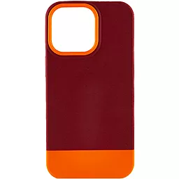 Чехол Epik TPU+PC Bichromatic для Apple iPhone 13 Pro (6.1") Brown burgundy / Orange