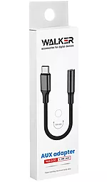 Адаптер-переходник Walker WA-030 M-F USB Type-C -> 3.5mm Black - миниатюра 2