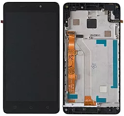 Дисплей Lenovo P1m Vibe P1mA40 с тачскрином и рамкой, Black