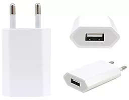 Сетевое зарядное устройство Apple Original USB Power Adapter 5W A2118 White (MGN13ZM/A) - миниатюра 2