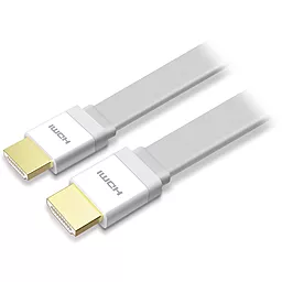Відеокабель Veron HDMI Slim High-Speed with Ethernet V2.0 1.5m White