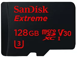 Карта памяти SanDisk microSDXC 128 GB Extreme Class 10 UHS-I U3 V30 + SD Adapter (SDSQXVF-128G-GN6MA) - миниатюра 3