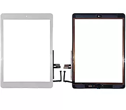 Сенсор (тачскрин) Apple iPad 9.7 2018 (A1893, A1954, полный комплект с кнопкой Home) (original) White