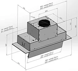 Вытяжка встроенная Best Chef Glass box 1100 black 55 (4F491N2L7A) - миниатюра 5