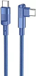 Кабель USB PD Hoco U108 100W 2M Type-C - Type-C Cable Blue
