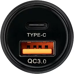 Автомобильное зарядное устройство с быстрой зарядкой Gelius Pro Twix GP-CC006 USB/Type-C QC/PD 18W + USB Type-C Cable Black - миниатюра 3