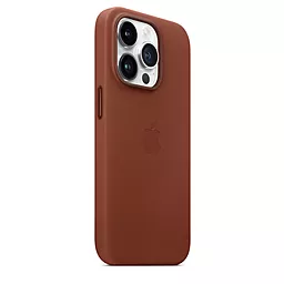 Чехол Apple Leather Case with MagSafe for iPhone 14 Pro Umber - миниатюра 5