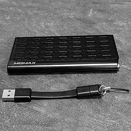 Повербанк Momax iPower Elite External Battery Pack 5000mAh Emboss Black (IP51BD) - миниатюра 5