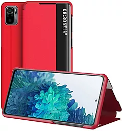 Чехол Epik Smart View Cover Xiaomi Redmi Note 10, Note 10s, Poco M5s, Redmi Note 10, Note 10s, Poco M5sS Red