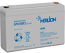 Акумуляторна батарея Merlion 6V 10Ah (GP6100F2) White