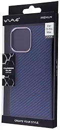 Чехол Wave Premium Carbon Slim with MagSafe для Apple iPhone 13 Pro Max Blue - миниатюра 3