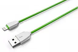 Кабель USB LDNio Lightning round 2.1A Green (LS07)
