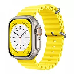 Сменный ремешок для умных часов Apple Ocean Band Design 42/44/45/49 mm Yellow