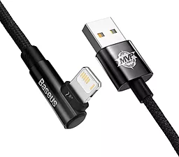 Кабель USB Baseus MVP 2 Elbow-shaped 2.4A 2M Lightning Cable Black (CAVP000101) - миниатюра 3