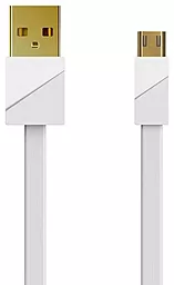 Кабель USB Remax Gold Plating 3A micro USB White (RC-048m)