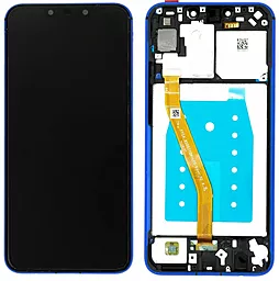 Дисплей Huawei P Smart Plus 2018, Nova 3i з тачскріном і рамкою, сервісний оригінал, Blue