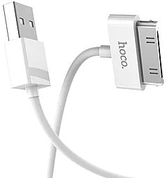 Кабель USB Hoco X23 Skilled 30 Pin Dock Cable White - миниатюра 3