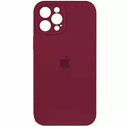 Чехол Silicone Case Full Camera для Apple iPhone 11 Pro Max Maroon