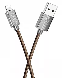 Кабель USB Hoco U61 Treasure Lightning Cable Brown - миниатюра 2