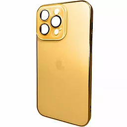 Чехол AG Glass Sapphire Frame MagSafe Logo for Apple iPhone 13 Pro  Gold