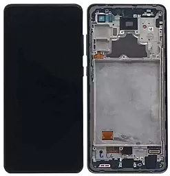 Дисплей Samsung Galaxy A52 A525, Galaxy A52 A526 5G с тачскрином и рамкой, (TFT, без функции отпечатка пальца), Black