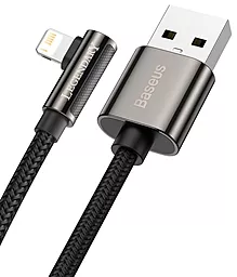 Кабель USB Baseus Legend Series Elbow Fast Charging 2.4A 2M Lightning Cable Black (CALCS-A01) - миниатюра 2