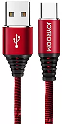 Кабель USB Joyroom S-L316 Armour Series fash charging Type-C Red