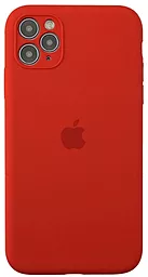 Чехол Silicone Case Full Camera Square для Apple iPhone 11 Pro Red