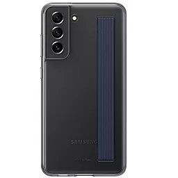 Чехол Samsung Clear Strap Cover Galaxy S21 FE (G990) Dark Gray