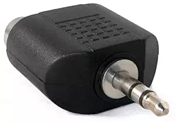 Аудио переходник Voltronic Aux mini Jack 3.5 mm - 2хRCA M/F black - миниатюра 2