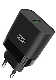 Сетевое зарядное устройство с быстрой зарядкой XO L63 QC3.0 2.4A 15W Black